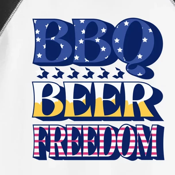 Bbq Beer Freedom Food Fun Gift Toddler Fine Jersey T-Shirt