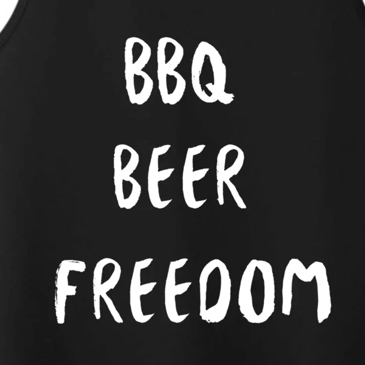 Bbq Beer Freedom Gift Performance Tank