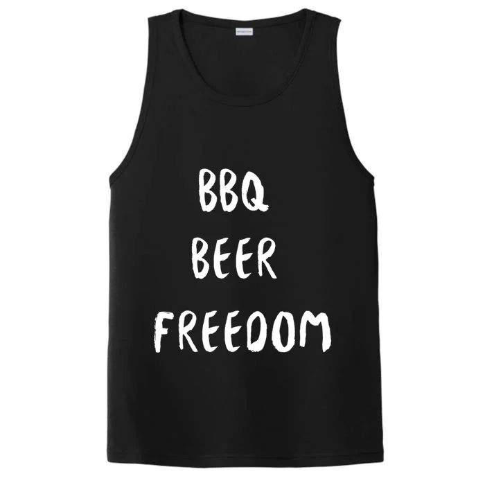 Bbq Beer Freedom Gift Performance Tank