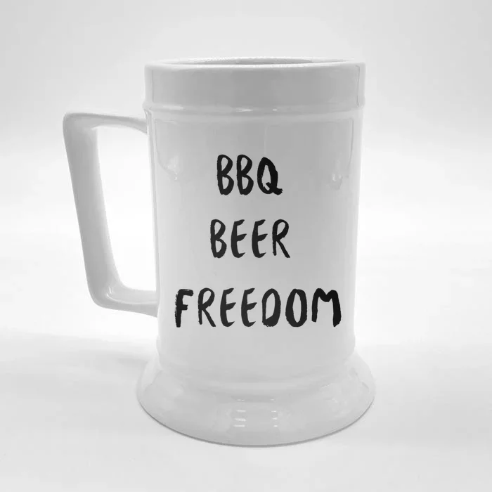 Bbq Beer Freedom Gift Front & Back Beer Stein