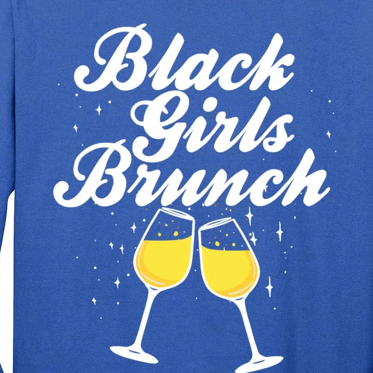 Black Brunch Funny Mimosa Black Brunch Gift Tall Long Sleeve T-Shirt