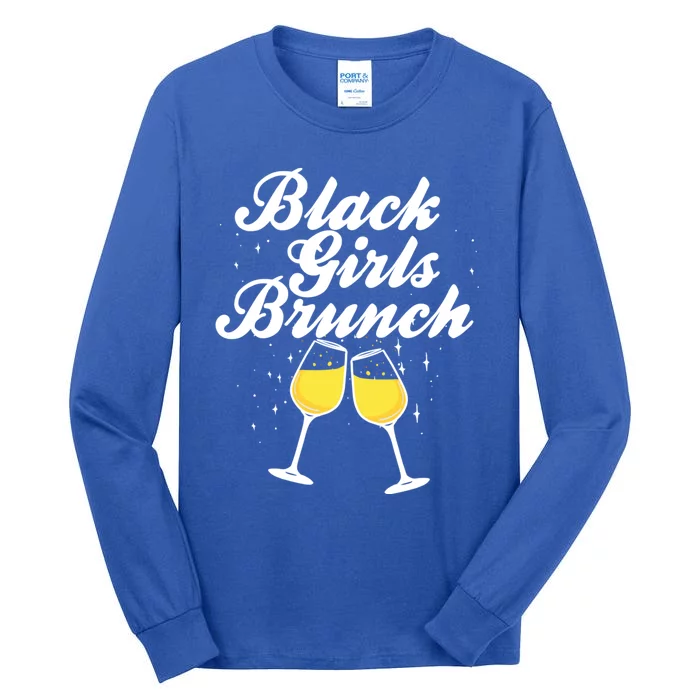 Black Brunch Funny Mimosa Black Brunch Gift Tall Long Sleeve T-Shirt