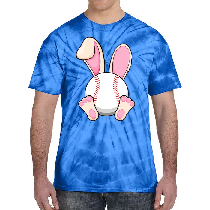 Bunny Baseball Funny Easter Day Cool Gift Tie-Dye T-Shirt