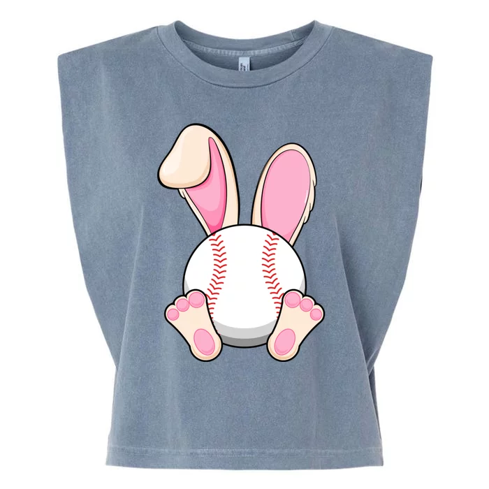 Bunny Baseball Funny Easter Day Cool Gift Garment-Dyed Women's Muscle Tee