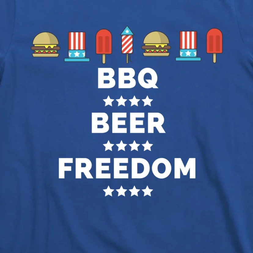 Bbq Beer Freedom Gift Cute Gift T-Shirt