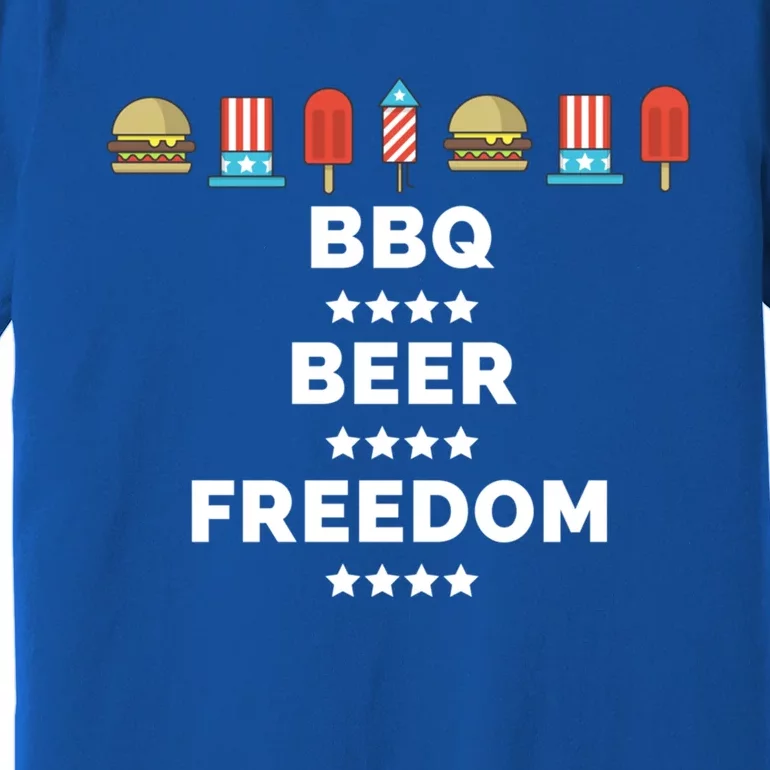 Bbq Beer Freedom Gift Cute Gift Premium T-Shirt