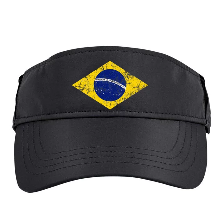 Brasil Brazilian Flag Green Adult Drive Performance Visor