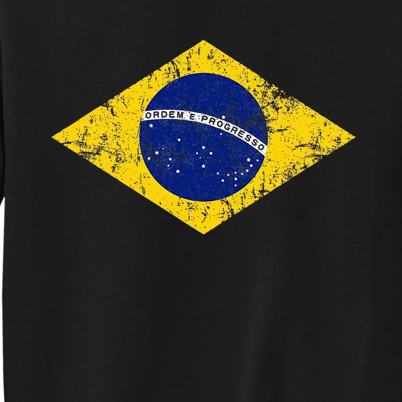 Brasil Brazilian Flag Green Tall Sweatshirt