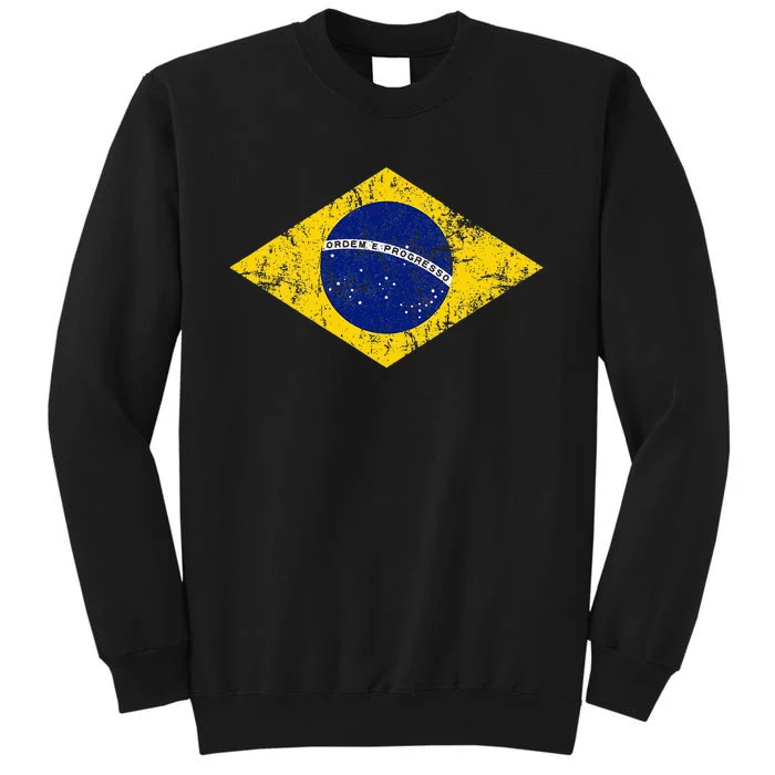 Brasil Brazilian Flag Green Tall Sweatshirt