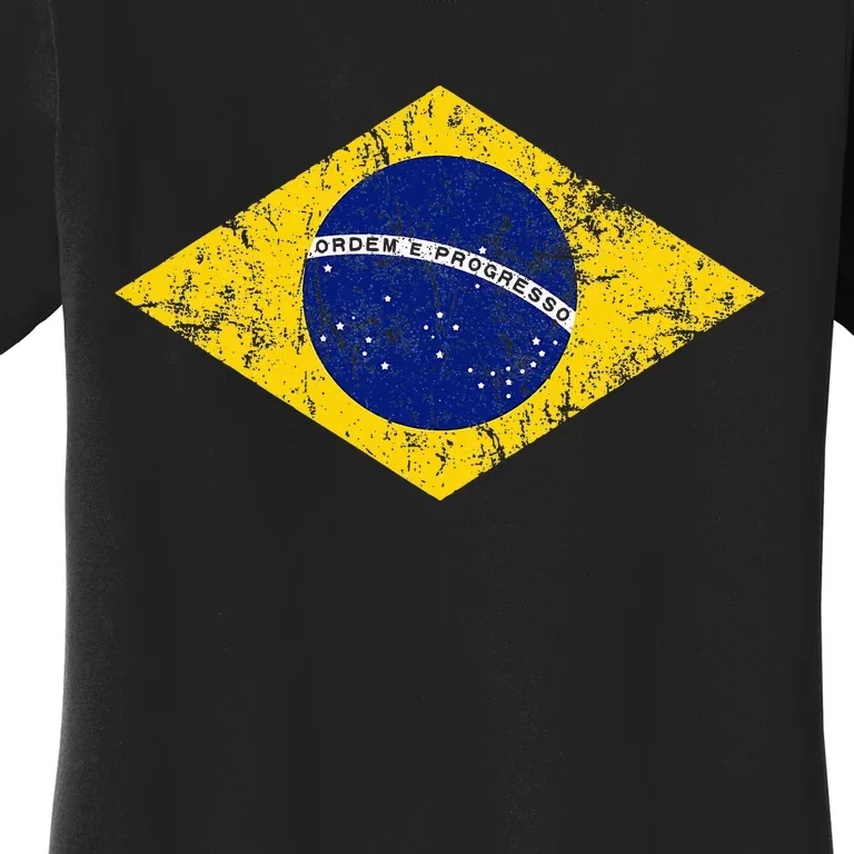 Brasil Brazilian Flag Green Women's T-Shirt