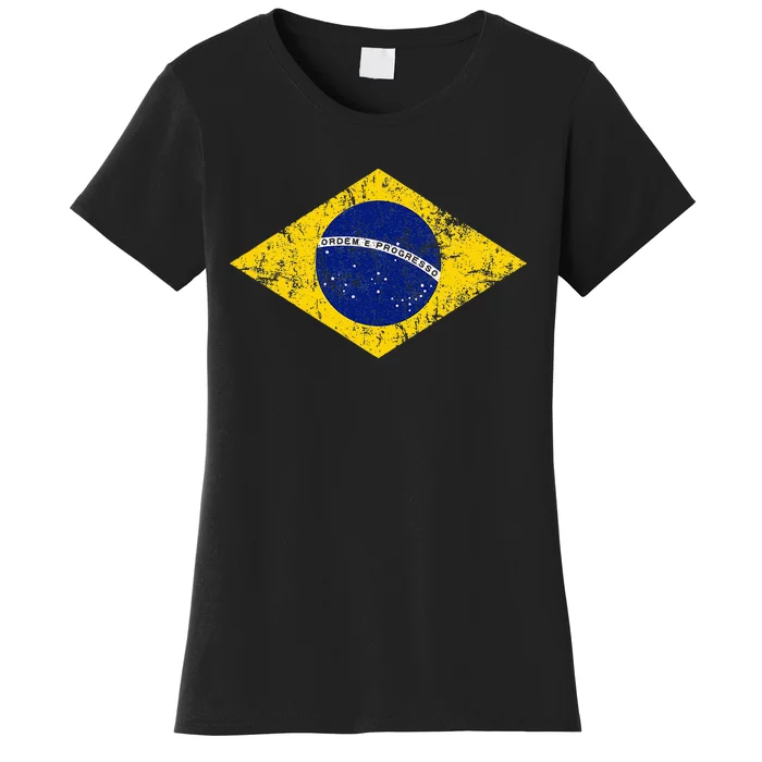 Brasil Brazilian Flag Green Women's T-Shirt