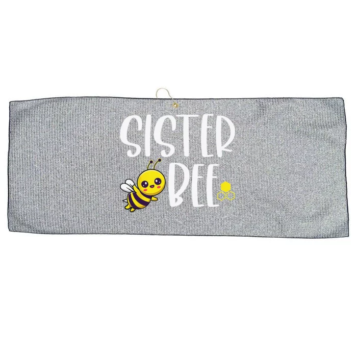 Birthday Bee Family Matching Sister Bee Sis Beekeeper Funny Large Microfiber Waffle Golf Towel