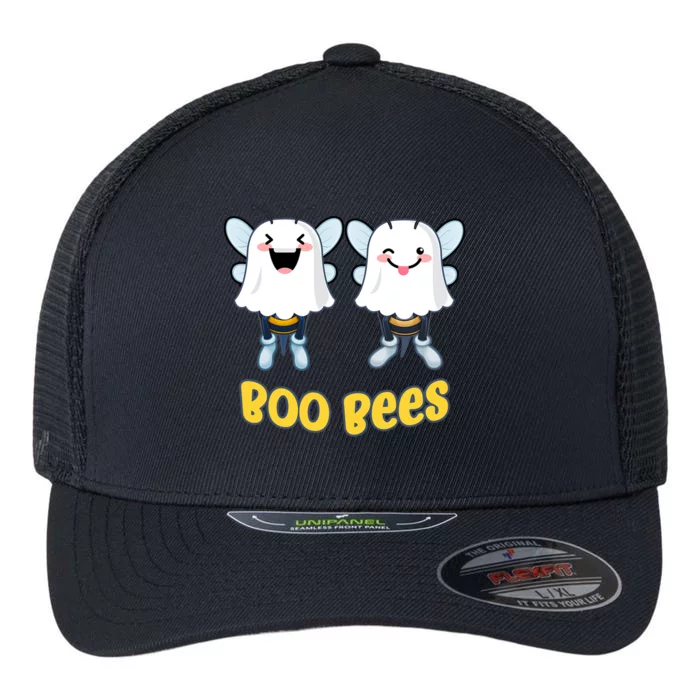 Boo Bees Funny Halloween Gift Flexfit Unipanel Trucker Cap