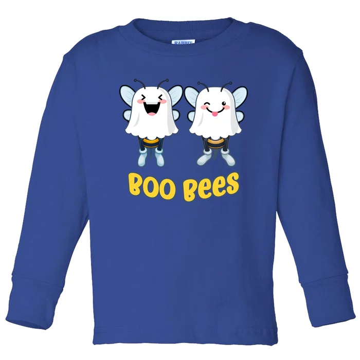 Boo Bees Funny Halloween Gift Toddler Long Sleeve Shirt