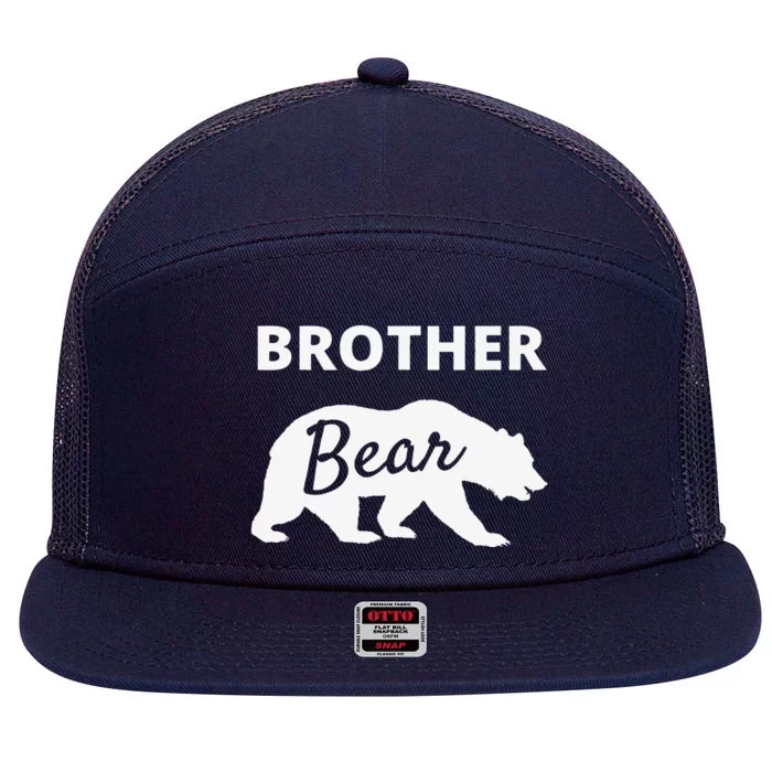 Brother Bear Fathers Day Gift From Wife Son Daughter 7 Panel Mesh Trucker Snapback Hat