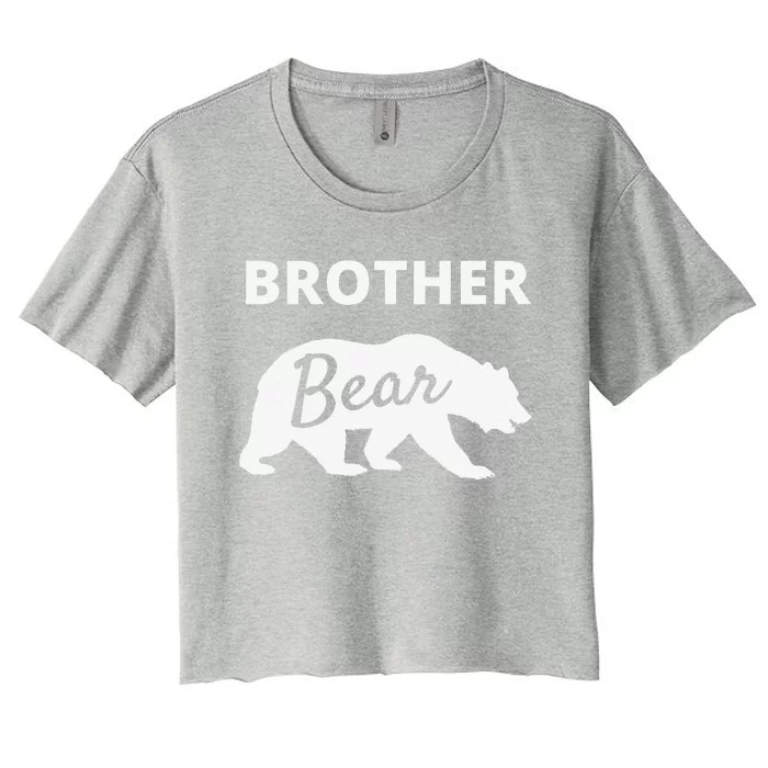 Brother Bear Fathers Day Gift From Wife Son Daughter Women's Crop Top Tee