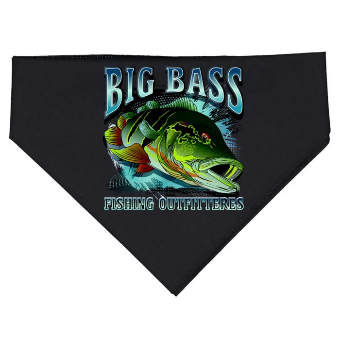 Big Bass Fishing USA-Made Doggie Bandana