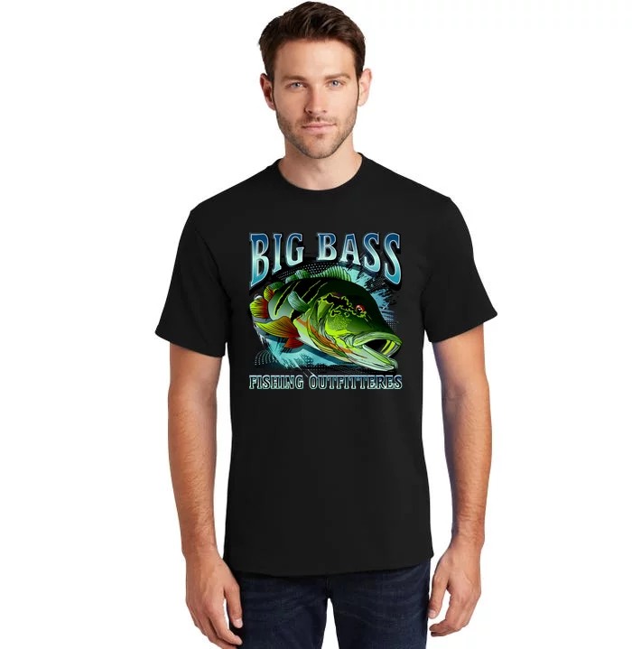 Big Bass Fishing Tall T-Shirt