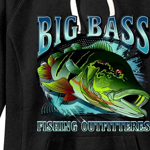 Big Bass Fishing Women's Fleece Hoodie