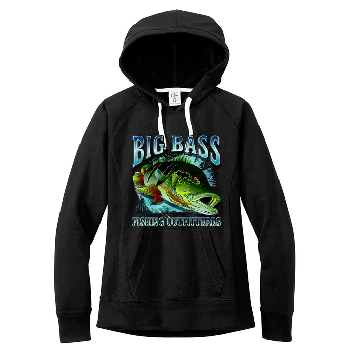 Big Bass Fishing Women's Fleece Hoodie