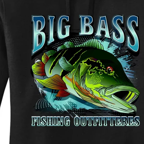 Big Bass Fishing Women's Pullover Hoodie