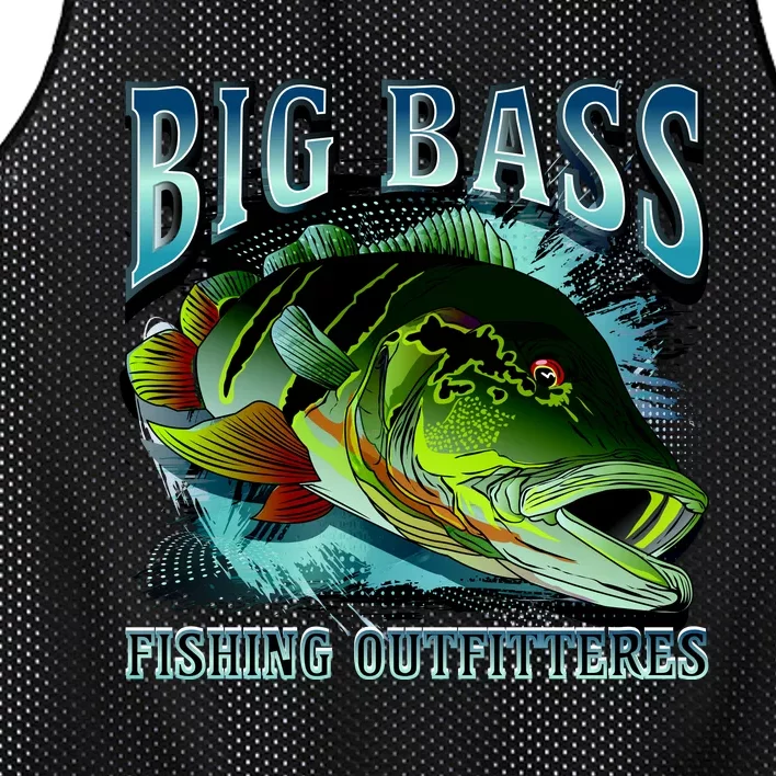 Big Bass Fishing Mesh Reversible Basketball Jersey Tank