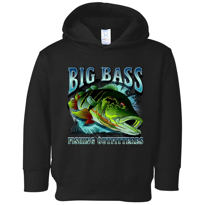 Big Bass Fishing Toddler Hoodie