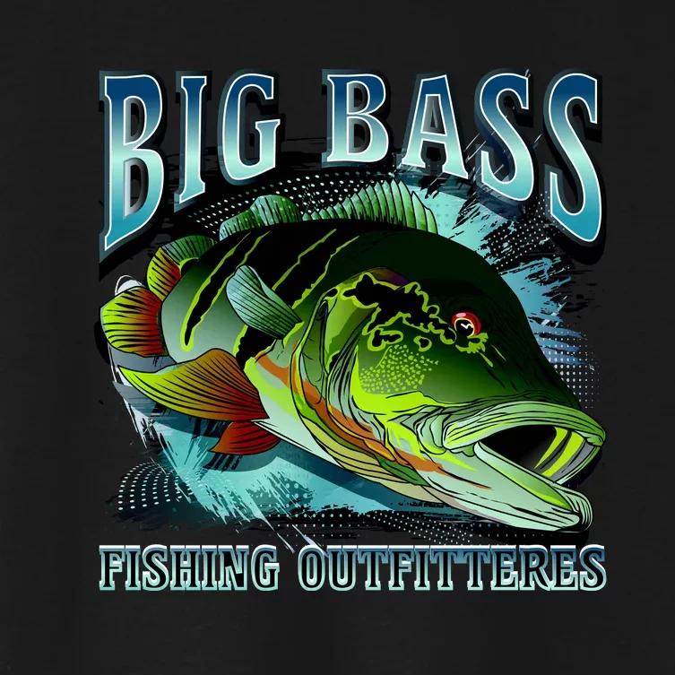 Big Bass Fishing Women's Crop Top Tee