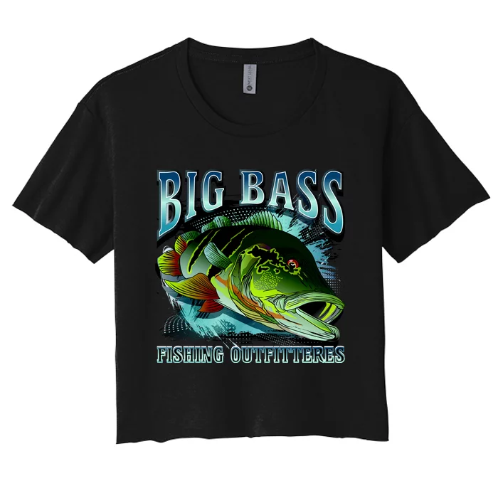 Big Bass Fishing Women's Crop Top Tee