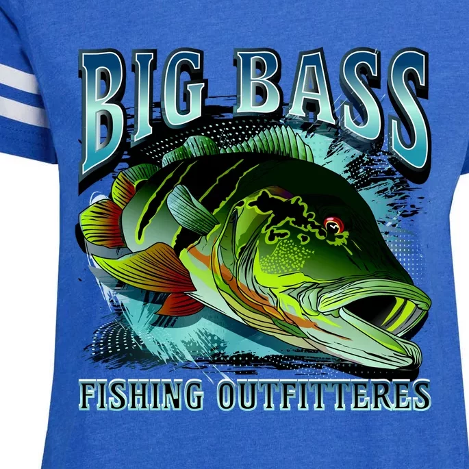 Big Bass Fishing Enza Ladies Jersey Football T-Shirt