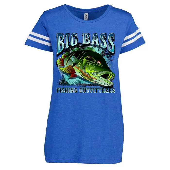 Big Bass Fishing Enza Ladies Jersey Football T-Shirt