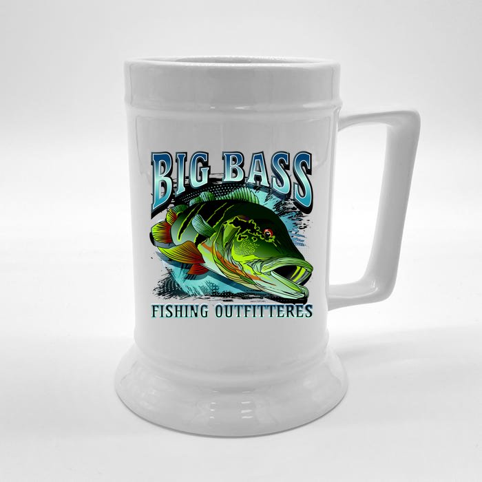 Big Bass Fishing Front & Back Beer Stein