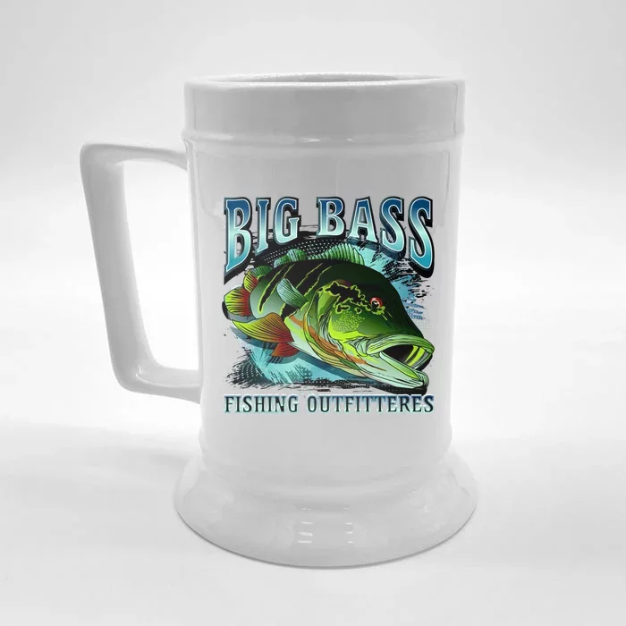 Big Bass Fishing Front & Back Beer Stein