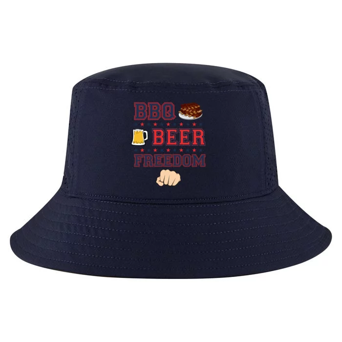 Bbq Beer Freedom Grilling Dad Uncle Trucker Funny Gift Cool Comfort Performance Bucket Hat