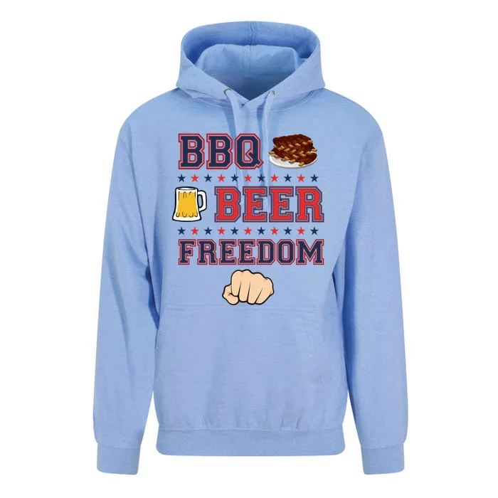 Bbq Beer Freedom Grilling Dad Uncle Trucker Funny Gift Unisex Surf Hoodie