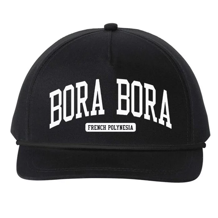 Bora Bora French Polynesia College Snapback Five-Panel Rope Hat