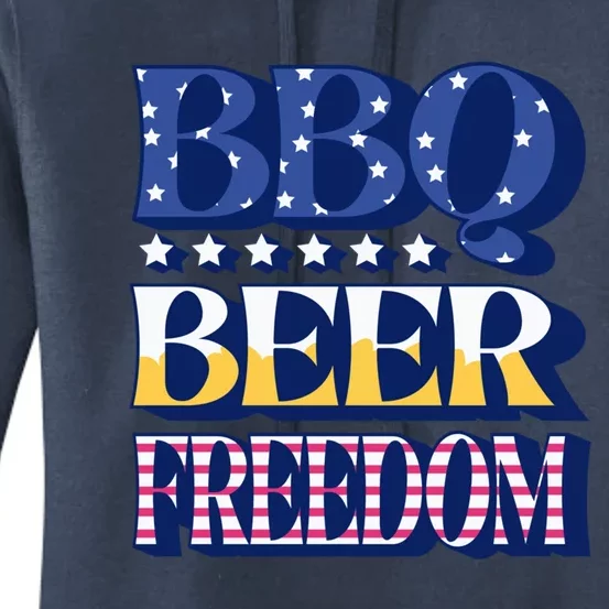 Bbq Beer Freedom Quote Great Gift Women's Pullover Hoodie