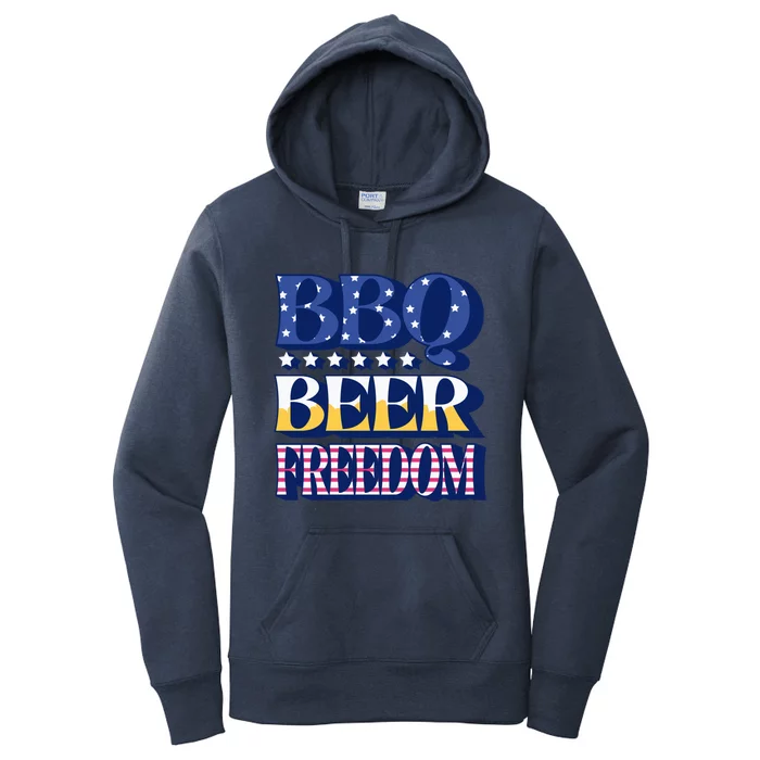 Bbq Beer Freedom Quote Great Gift Women's Pullover Hoodie