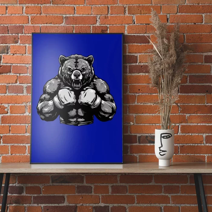 Bear Boxer Fighter Boxing Mixed Martial Arts Gift Poster