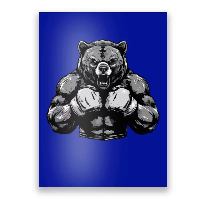 Bear Boxer Fighter Boxing Mixed Martial Arts Gift Poster