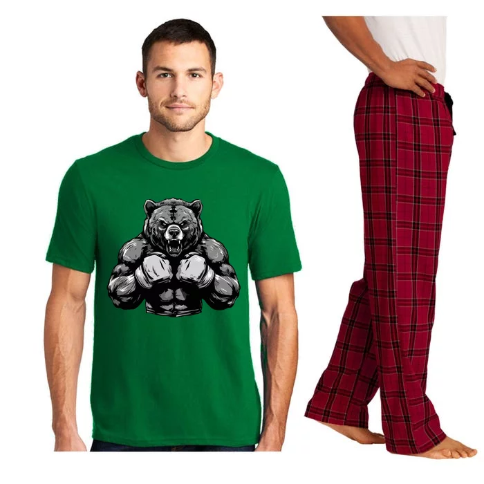 Bear Boxer Fighter Boxing Mixed Martial Arts Gift Pajama Set