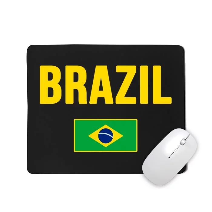 Brazil Brazilian Flag Brasil Bandera Bandeira Mousepad