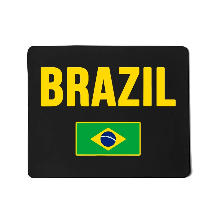 Brazil Brazilian Flag Brasil Bandera Bandeira Mousepad