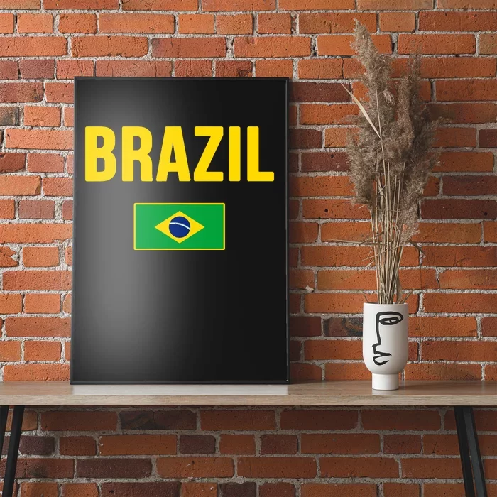 Brazil Brazilian Flag Brasil Bandera Bandeira Poster