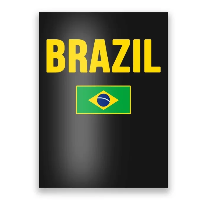 Brazil Brazilian Flag Brasil Bandera Bandeira Poster