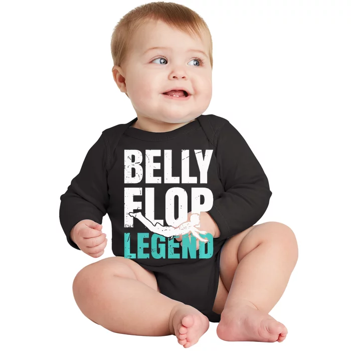 Bellyflop Belly Flop Baby Long Sleeve Bodysuit