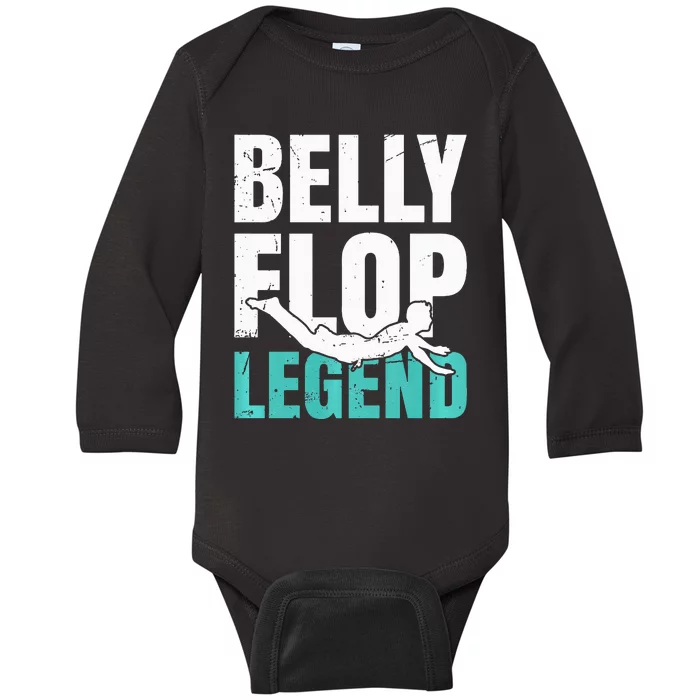 Bellyflop Belly Flop Baby Long Sleeve Bodysuit