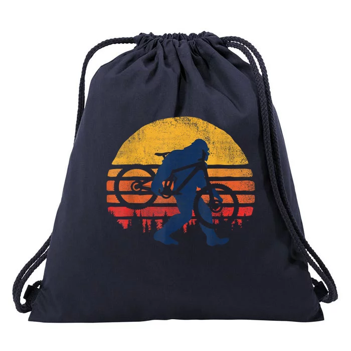 Bigfoot Bike Funny MTB Graphic Drawstring Bag