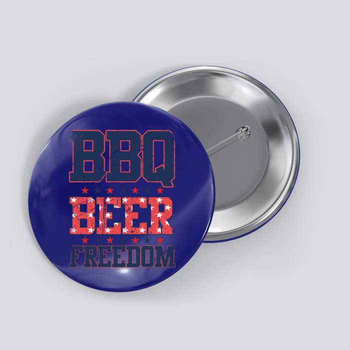 Bbq Beer Freedom Meaningful Gift Us Proud American Election Vintage Gift Button