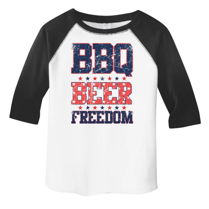 Bbq Beer Freedom Meaningful Gift Us Proud American Election Vintage Gift Toddler Fine Jersey T-Shirt